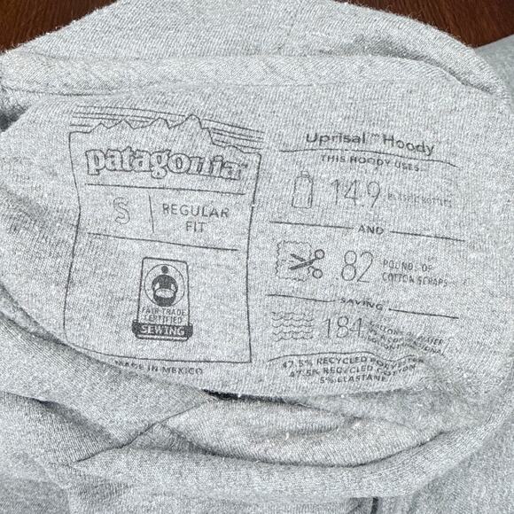 Patagonia‎ Fitz Roy Bear Uprisal Hoodie Sweatshirt Women's Size S Fleece Pocket - Picture 8 of 9